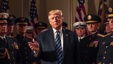 Trump Brings Generals and Admirals into His Political Fold